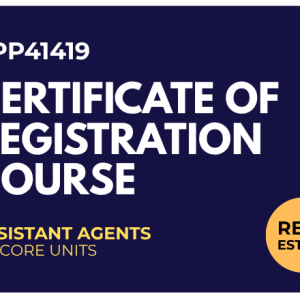CPP41419 - Certificate of Registration Course