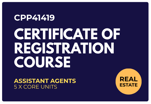 CPP41419 - Certificate of Registration Course